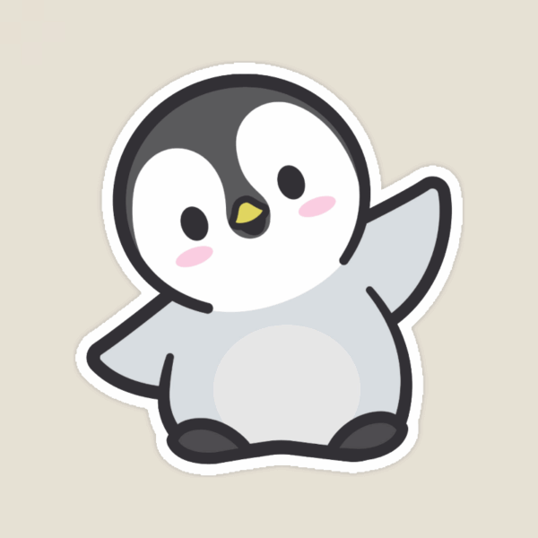 Charming Penguin Wildlife Sticker Charming Penguin Wildlife Sticker