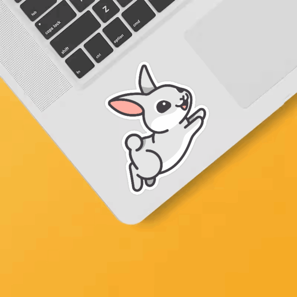 Charming Rabbit Snuggle Furry Friend Sticker Charming Rabbit Snuggle Furry Friend Sticker