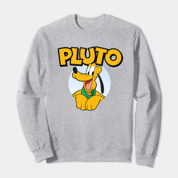 Cheerful Pluto the Pup Crewneck Sweatshirt