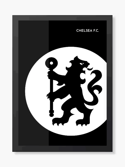 Chelsea FC Black Edition Poster