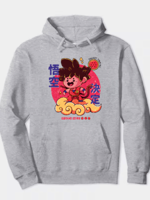 Chibi Goku on Nimbus Cloud Hoodie