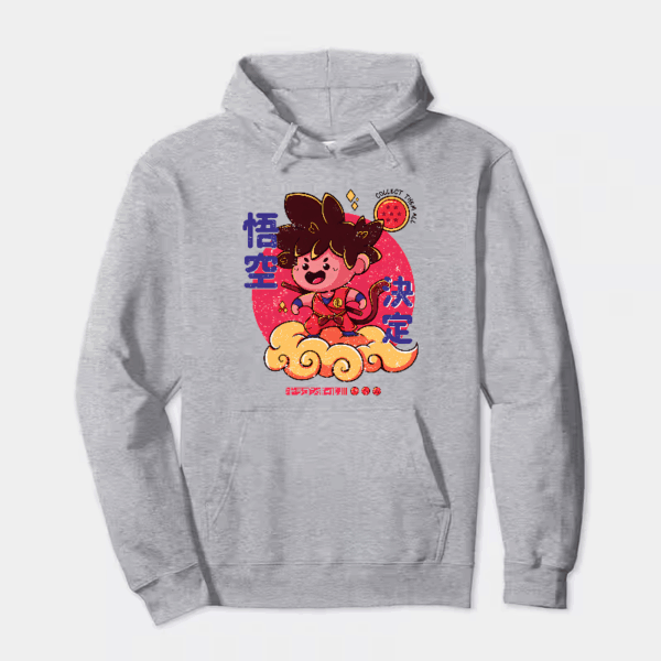 Chibi Goku on Nimbus Cloud Hoodie