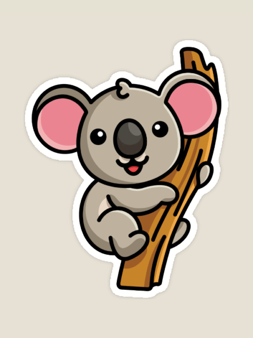 Chill Out Koala Tree Hugger Sticker