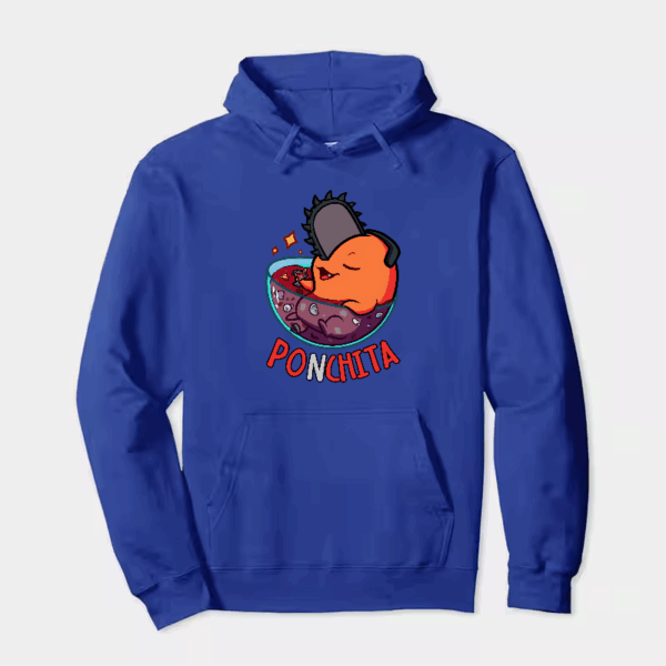 Chill Out with Ponchita Chainsaw Man Relaxing Hoodie