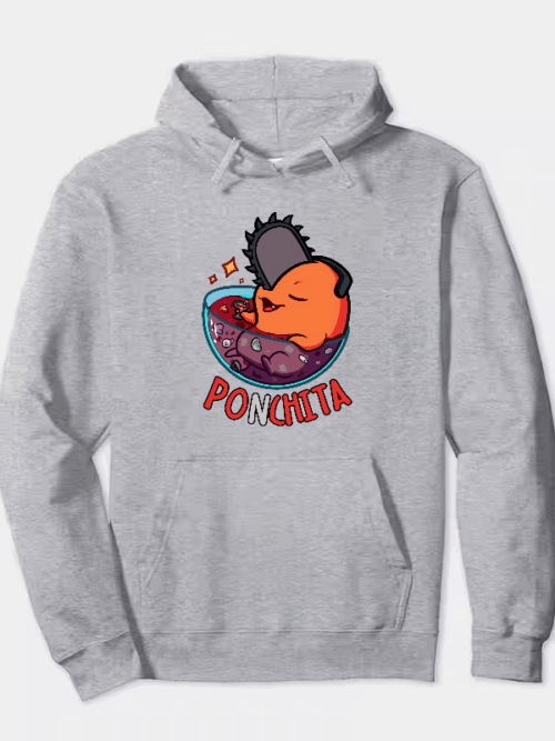 Chill Out with Ponchita Chainsaw Man Relaxing Hoodie