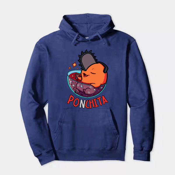 Chill Out with Ponchita Chainsaw Man Relaxing Hoodie