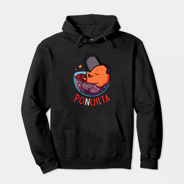 Chill Out with Ponchita Chainsaw Man Relaxing Hoodie
