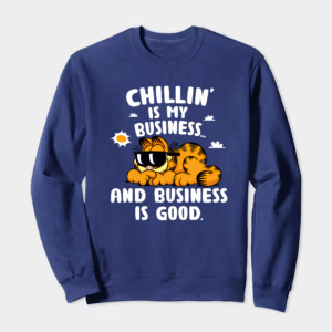 Chillin Expert Garfield Living the Easy Life Crewneck Sweatshirt