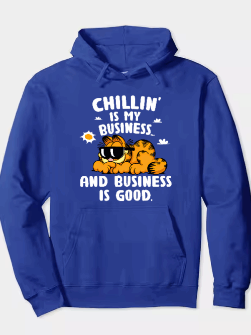 Chillin Expert Garfield Living the Easy Life Hoodie