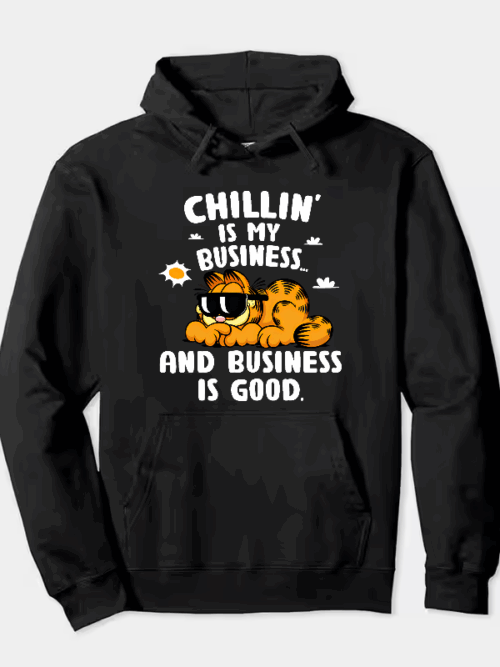 Chillin Expert Garfield Living the Easy Life Hoodie