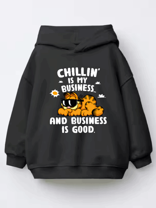 Chillin Expert Garfield Living the Easy Life Kids Hoodie