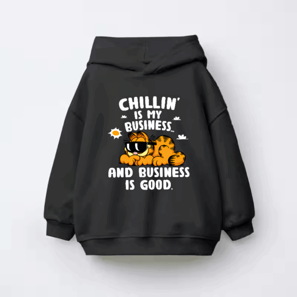 Chillin Expert Garfield Living the Easy Life Kids Hoodie