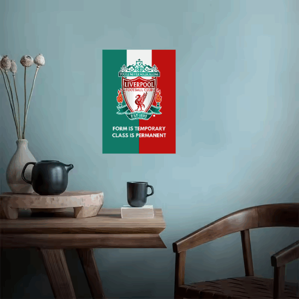 Class Is Permanent Liverpool Red Spirit Poster