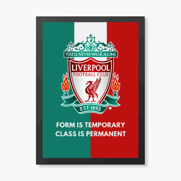 Class Is Permanent Liverpool Red Spirit Poster