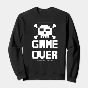 Classic Arcade Game Over Crewneck Sweatshirt
