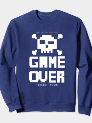 Classic Arcade Game Over Crewneck Sweatshirt