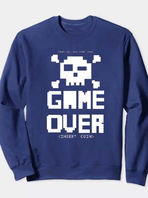 Classic Arcade Game Over Crewneck Sweatshirt