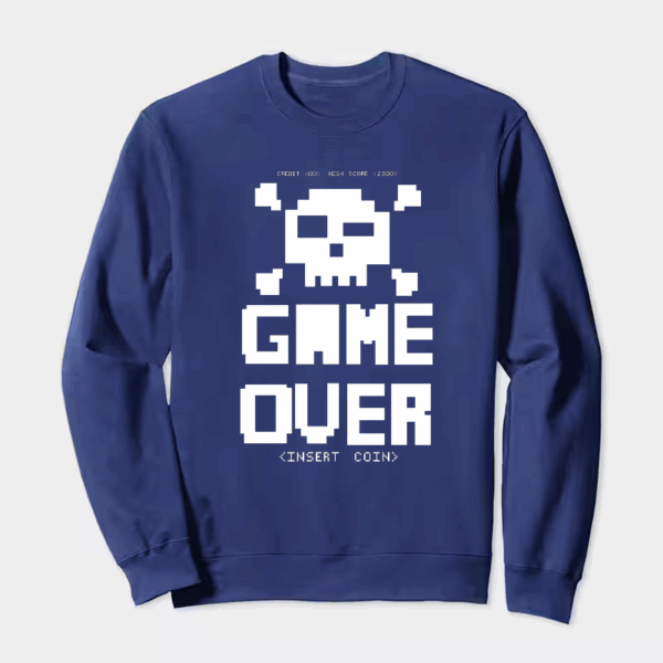 Classic Arcade Game Over Crewneck Sweatshirt