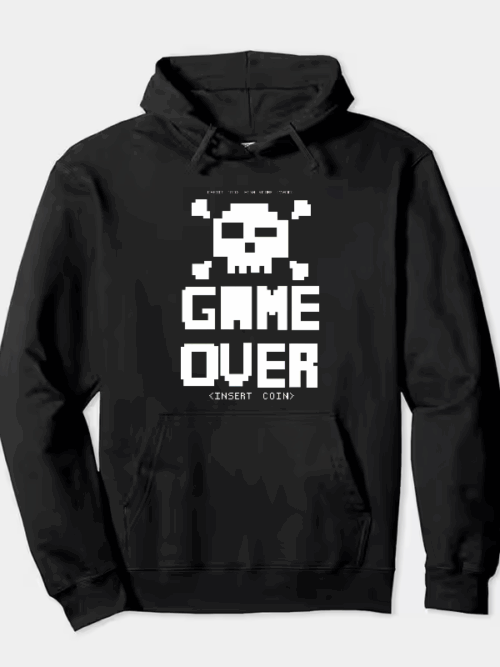 Classic Arcade Game Over Hoodie