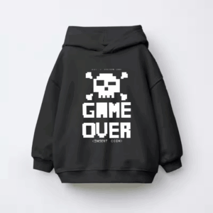 Classic Arcade Game Over Kids Hoodie