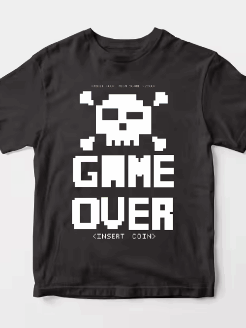 Classic Arcade Game Over Unisex T-Shirt