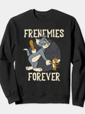 Classic Chaos Tom and Jerry Forever Frenemies Crewneck Sweatshirt