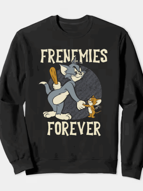 Classic Chaos Tom and Jerry Forever Frenemies Crewneck Sweatshirt