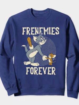 Classic Chaos Tom and Jerry Forever Frenemies Crewneck Sweatshirt