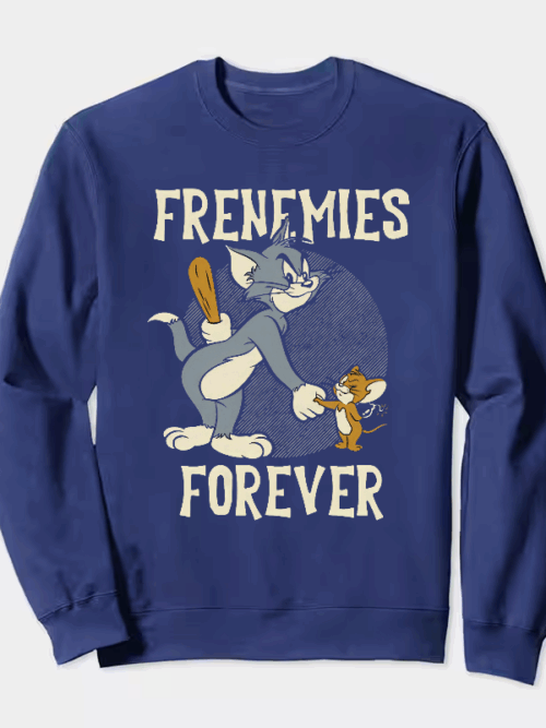Classic Chaos Tom and Jerry Forever Frenemies Crewneck Sweatshirt