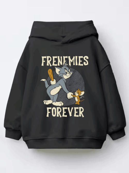Classic Chaos Tom and Jerry Forever Frenemies Kids Hoodie