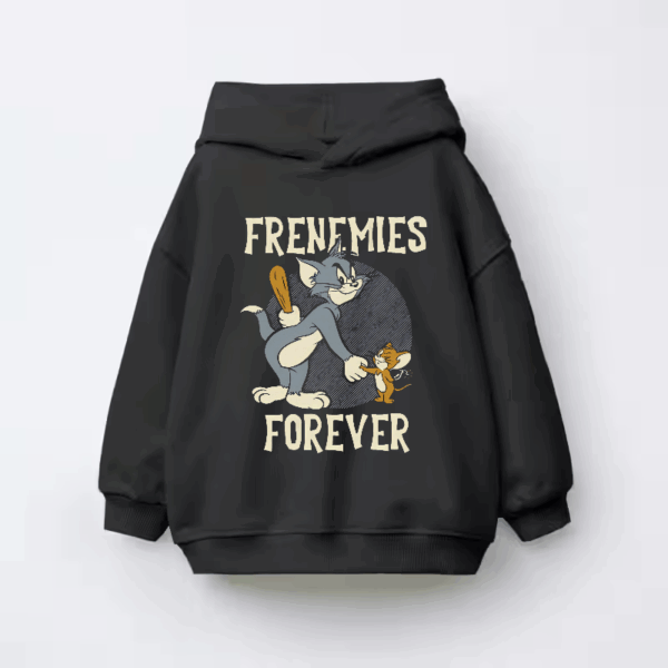 Classic Chaos Tom and Jerry Forever Frenemies Kids Hoodie