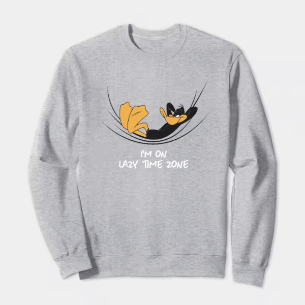 Classic Daffy Duck Looney Tunes Relax Mode Crewneck Sweatshirt