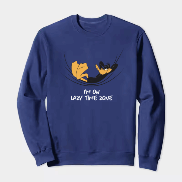 Classic Daffy Duck Looney Tunes Relax Mode Crewneck Sweatshirt