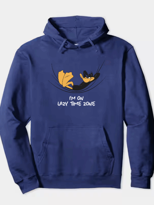 Classic Daffy Duck Looney Tunes Relax Mode Hoodie