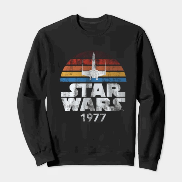 Classic Force Awakens Retro Star Wars 1977 Crewneck Sweatshirt