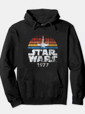 Classic Force Awakens Retro Star Wars 1977 Hoodie