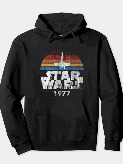 Classic Force Awakens Retro Star Wars 1977 Hoodie