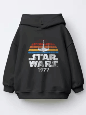Classic Force Awakens Retro Star Wars 1977 Kids Hoodie