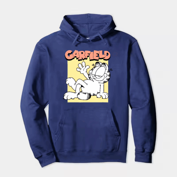 Classic Garfield Vintage Comic Style Lazy Cat Hoodie