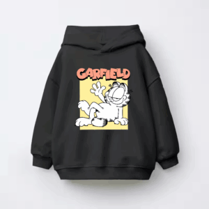 Classic Garfield Vintage Comic Style Lazy Cat Kids Hoodie