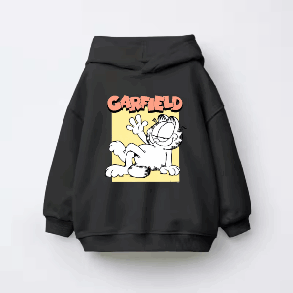 Classic Garfield Vintage Comic Style Lazy Cat Kids Hoodie