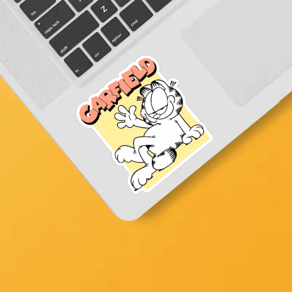 Classic Garfield Vintage Comic Style Lazy Cat Sticker