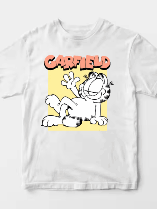 Classic Garfield Vintage Comic Style Lazy Cat Unisex T-Shirt