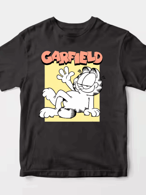Classic Garfield Vintage Comic Style Lazy Cat Unisex T-Shirt