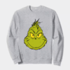 Classic Mean Dr. Seuss Grinch Face – Holiday Mischief Crewneck Sweatshirt