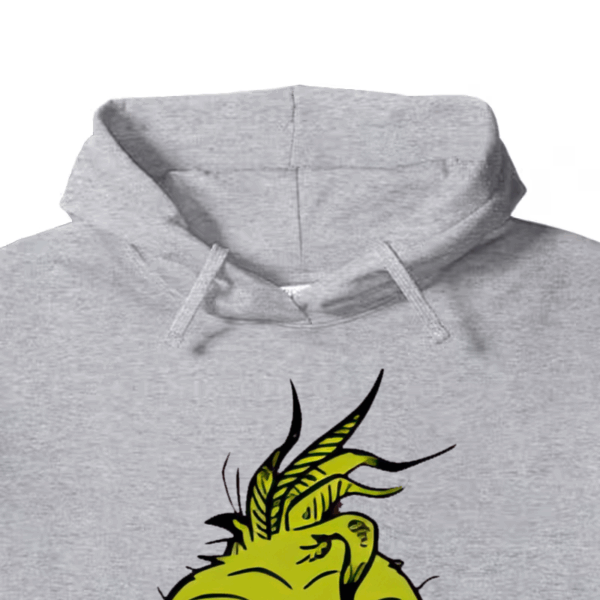 Classic Mean Dr. Seuss Grinch Face – Holiday Mischief Hoodie