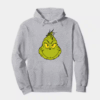 Classic Mean Dr. Seuss Grinch Face – Holiday Mischief Hoodie