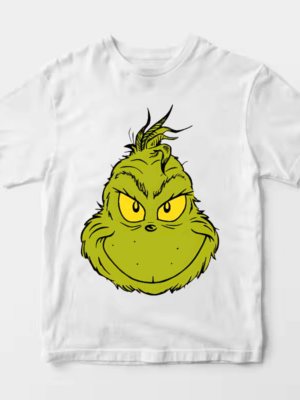 Men’s Classic Mean Dr. Seuss Grinch Face – Holiday Mischief Unisex T-Shirt