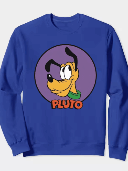 Classic Pluto Disney Crewneck Sweatshirt