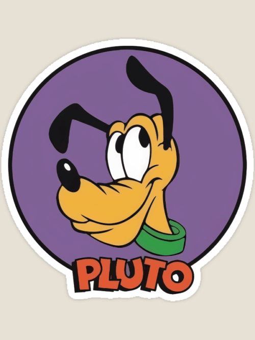 Classic Pluto Disney Sticker